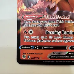 Entei V - 022/172 Brilliant Stars Ultra Rare Pokemon TCG NM - Image 5