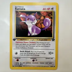 Pokemon Team Rocket 1st Edition Rattata 66/82 - Image 1