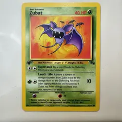 ZUBAT 70/82 COMMON TEAM ROCKET POKEMON 1ST EDITION NM - Image 1