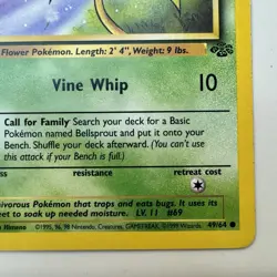 Bellsprout 49/64 - Jungle - 1st Edition - Pokemon TCG NM - Image 5