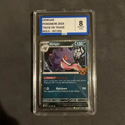 pokemon gengar trick or trade holo 057/091 grade 8 AEY - Image 1