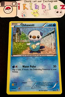 Oshawott 4/12 NM Holo Foil McDonald's Pokemon Promo. Free Tracked Shipping! - Image 1