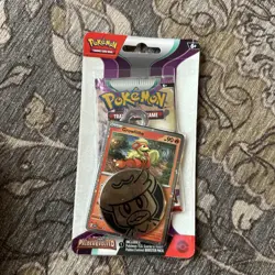SEALED Pokemon Paldea Evolved Growlithe Promo Checklane Blister Booster Pack - Image 1