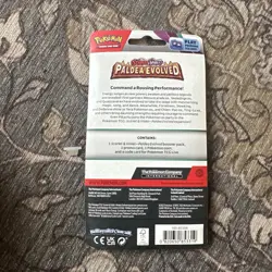SEALED Pokemon Paldea Evolved Growlithe Promo Checklane Blister Booster Pack - Image 2