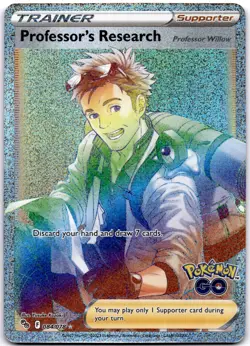 Professor's Research (Secret) Secret Rare Pokemon GO 084/078 NM - Image 1