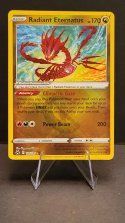 Pokemon TCG Radiant Eternatus Crown Zenith 105/159 Holo Radiant Rare M/NM - Image 1