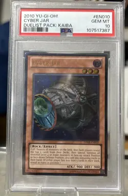 Yugioh Cyber Jar DPKB-EN010 Ultimate Rare - PSA 10 Gem Mint Duelist Pack Kaiba - Image 1
