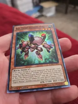 Yugioh - Beta the Electromagnet Warrior - Super Rare - 1st - SDMY-EN002 - LP - Image 2