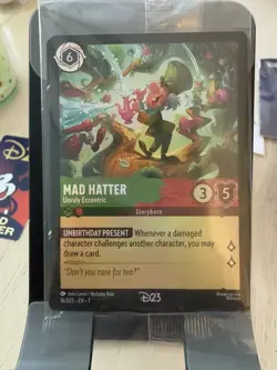 Disney Lorcana Card D23 Promo Mad Hatter Gold Member 2026 Unruly Eccentric - Image 3