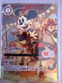 PSA 10 Mickey Mouse Brave Little Prince #242/204 Iconic Disney Lorcana EN Fabled - Image 3