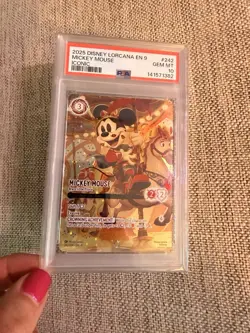 PSA 10 Mickey Mouse Brave Little Prince #242/204 Iconic Disney Lorcana EN Fabled - Image 4