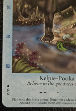 Bella Sara Kelpie-Pooka Card Single 11/55 Northern Lights Series Common - Image 3