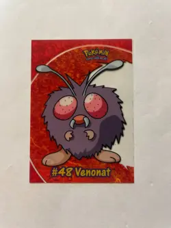 2000 Topps Pokemon TV Animation Clear Card Venonat #48 PC6 - Image 1