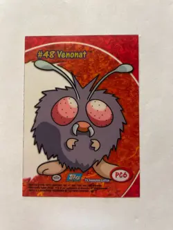 2000 Topps Pokemon TV Animation Clear Card Venonat #48 PC6 - Image 2