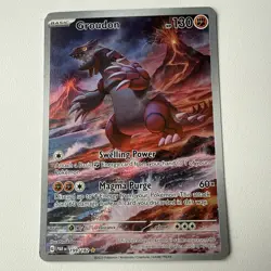 🔥 Groudon #199/182 Illustration Rare NM/M | Paradox Rift - 2023 Pokemon Card - Image 1