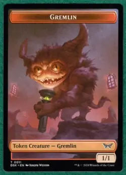 Gremlin (Token) - Duskmourn: House Of Horror DSK #0011 - Magic MTG Card - Image 1