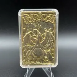 Pokemon Vintage 1999 23K Gold Plated Card Nintendo Limited Edition CHARIZARD - Image 1