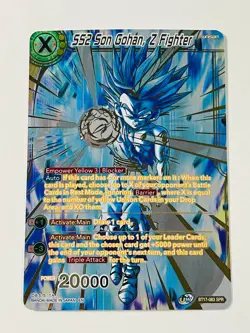 SS2 Son Gohan Z Fighter BT17-083 SPR Ultimate Squad Dragon Ball Super Card NM - Image 3