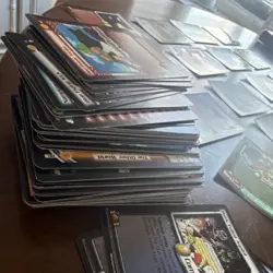 Over 100 Dragon Ball Z CCG Score 2002 card lot Goku Trunks holo & regular cards - Image 1