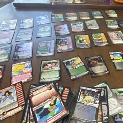 Over 100 Dragon Ball Z CCG Score 2002 card lot Goku Trunks holo & regular cards - Image 3