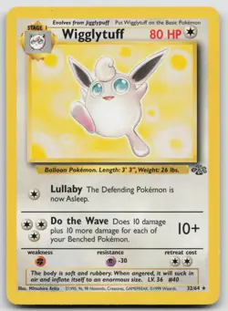Pokemon Card Wigglytuff (32) Rare Jungle 32/64 - Image 1