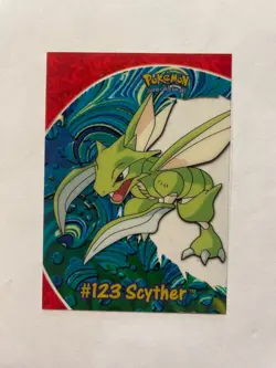 2000 Topps Pokemon TV Animation Clear Card #123 Scyther PC9 - Image 1