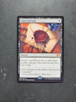 Magic The Gathering Imperial Seal Card - Double Masters 2022 - NM Mythic Rare - Image 2