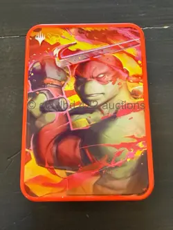 2026 MTG TEENAGE MUTANT NINJA TURTLES - Raphael Red Booster Tin *Empty* tmnt - Image 1