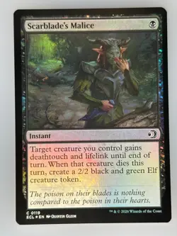 MTG Scarblade's Malice Lorwyn Eclipsed (ECL) C 119 NM Magic - Image 1