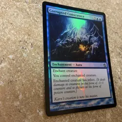 Magic the Gathering Corrupted Conscience Mirrodin Besieged Foil - Image 3