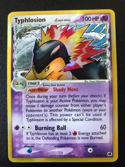 Typhlosion 12/101 Dragon Frontiers Set Pokemon holo rare card - Image 1