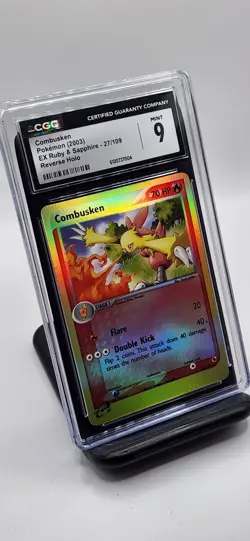 Combusken - Pokemon EX Ruby & Sapphire Reverse Holo 27/109, Mint (CGC 9) - Image 1