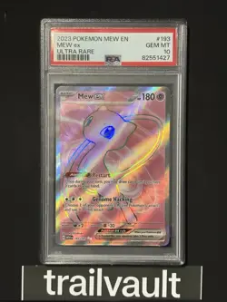 Pokemon 2023 Mew Ex Ultra Rare Full Art Holo #193/165 | PSA 10 GEM-MINT - Image 1