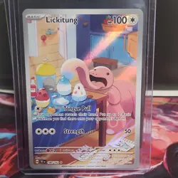 Pokemon Lickitung Illustration Rare Holo 180/162 SV05: Temporal Forces 100 HP - Image 1