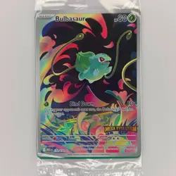 SEALED STAMPED HOLO BULBASAUR MEGA EVOLUTION 133/132 NM POKEMON - Image 3