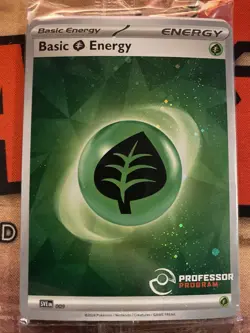 Pokemon TCG Professor Program Stamped Basic Energy Holo Promo Sealed 8 Pack 2024 - Image 1