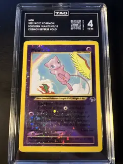 Mew - 1/18 - Reverse Holo Pokemon Southern Islands TAG 4 - Image 1