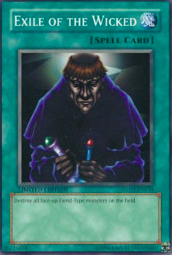 1X LP Exile of the Wicked - GLD2-EN034 - Common Gold Series 2 (2009) yugioh - Image 1
