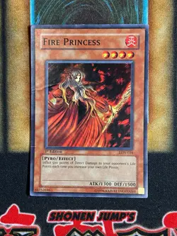Yugioh Fire Princess LON-034 Super Rare 1st Ed HP - Image 1