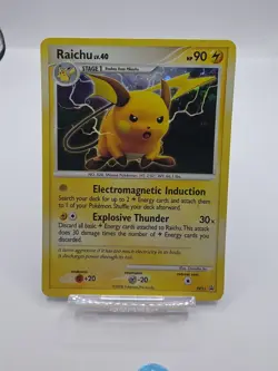 2007 Pokemon TCG DP21 Raichu Black Star Promo Holo Card Diamond & Pearl - Image 1