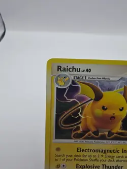2007 Pokemon TCG DP21 Raichu Black Star Promo Holo Card Diamond & Pearl - Image 2