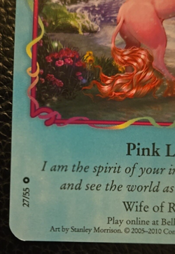 Bella Sara Pink Lady Card Single 27/55 Moonfairies Series Common - Image 3
