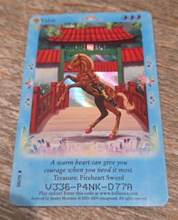 Bella Sara Rare Foil Valor Card S50/55 Treasures - Image 1