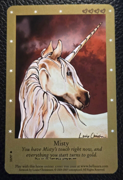 Bella Sara Misty Card Single 35/97 Second Series Common Unshiny - Image 2