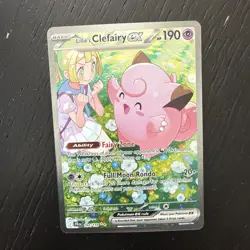 Pokemon TCG : Journey Together Lillie's Clefairy EX Card 184/159 - Image 1