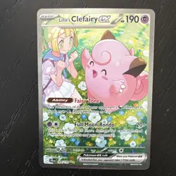 Pokemon TCG : Journey Together Lillie's Clefairy EX Card 184/159 - Image 3