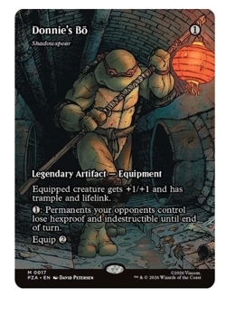 Donnie's Bo - Shadowspear - Borderless Teenage Mutant Ninja Turtles MTG - Image 1