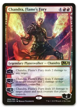 Chandra, Flame's Fury #294 (Foil) (LP) Core Set 2020 M20 Magic MTG - Image 1