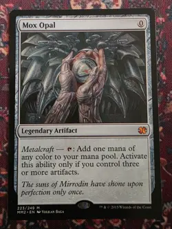 mtg singles, mox opal, modern masters 2015, value, staple, collectible - Image 1