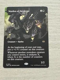 Warden of the Grove -Borderless Alt- Rare Hydra Creature - Tarkir: Dragonstorm - Image 1